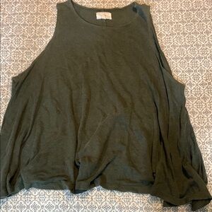 Lou & Grey Green Oversized Sleeveless Tank Top